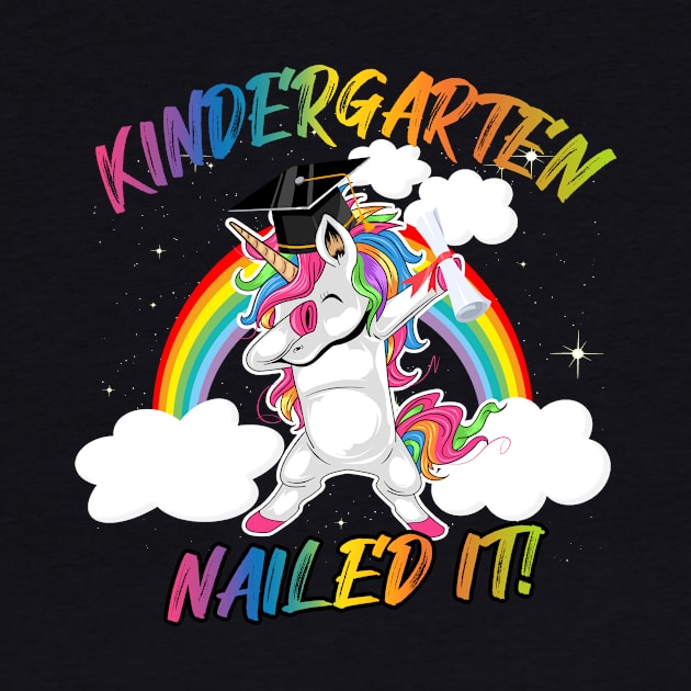 Dabbing Unicorn Kindergarten Nailed It Graduation Girls Kids by webster